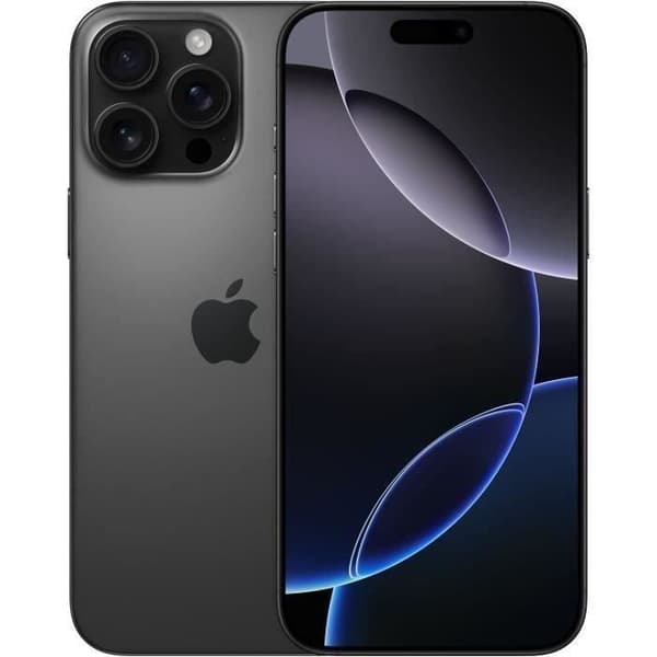APPLE iPhone 16 Pro Max 256GB svart titan (2024) - Renoverad - Mycket bra skick- REFURBISHED