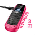 Miniatyrbild 5 av 5: Mini mobiltelefon 4G LTE ultra kompakt, batteritid 5 timmar, fuchsia