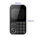 Miniatyrbild 6 av 6: Mobiltelefon med knappar 2,01 tum Dubbel SIM Stil Curve Svart