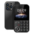 Miniatyrbild 1 av 6: Mobiltelefon med knappar 2,01 tum Dubbel SIM Stil Curve Svart