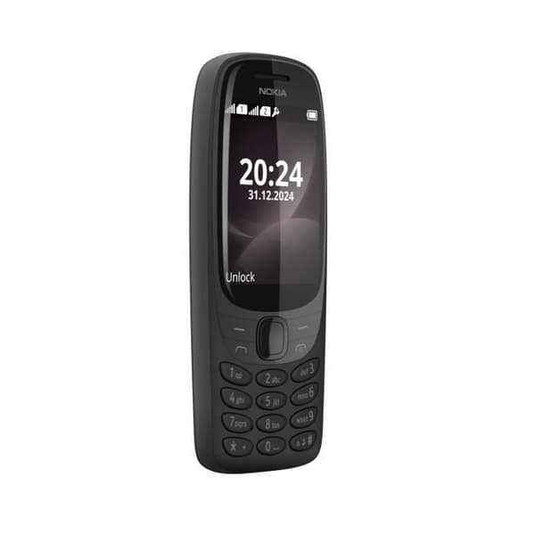 Nokia 6310 2024 Mobiltelefon Svart Skärm 2.8 tum Kamera 0.3 MP