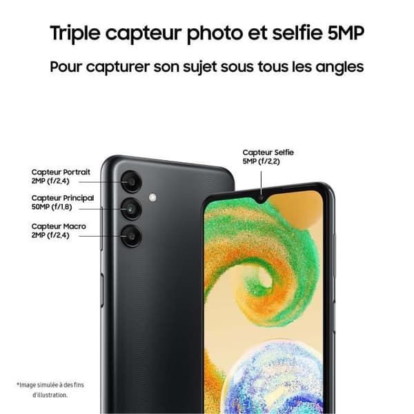 SAMSUNG Galaxy A04S 32GB 4G Svart