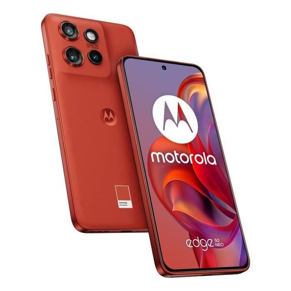 Motorola Edge 50 Neo Smartphone 6.36" 256GB 8GB RAM 5G Röd PANTONE Poinciana