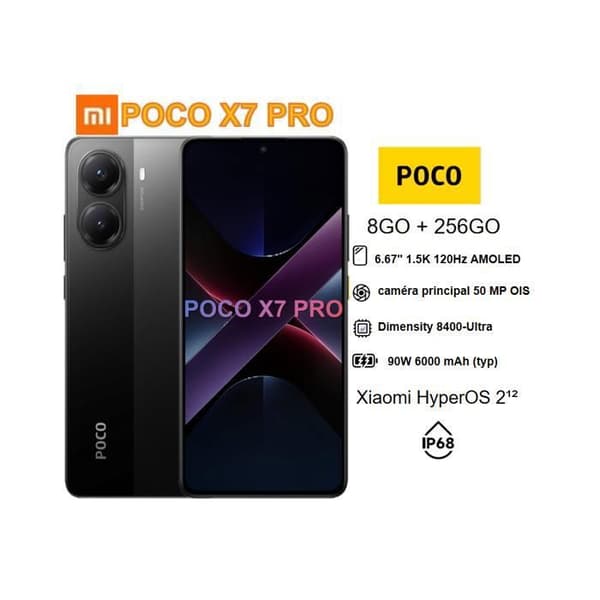 XIAOMI POCO X7 Pro - Smartphone med 8GB + 256GB Svart