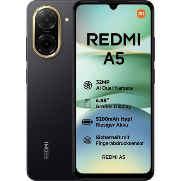 Redmi A5 4G Smartphone 6,88" 4GB+128GB Svart