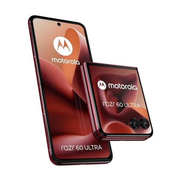 Motorola Razr 60 Ultra 5G 16 GB/512 GB Röd (Rio Red) Dubbel SIM Bordeaux