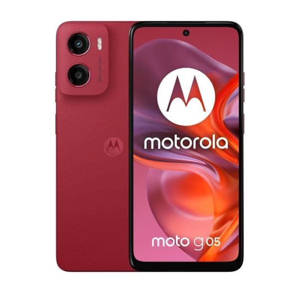 Motorola moto g05 Smartphone 6.67" 256GB Dubbla SIM Röd Android 15 4GB RAM