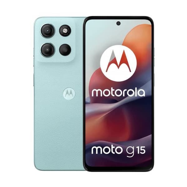 Motorola Moto G15 4G 8 GB/128 GB Blå (Glacier Blue) Dubbel SIM