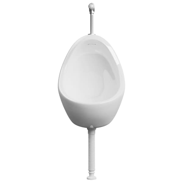 Urinaler - Living væghængt urinal med skylleventil keramisk hvid