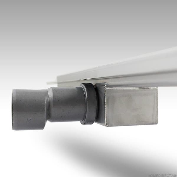 Bogen LINE?R AFL?B MED SIPHON 50cm, RUSTFRI ST?L