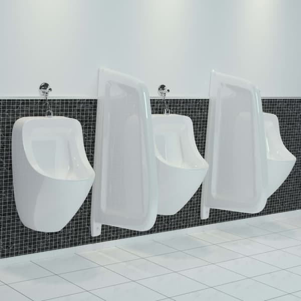Skiljevägg för urinal keramik vit