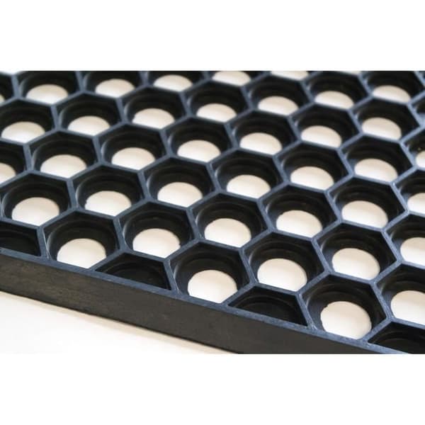 IDMAT - Hexagon gallermatta med fasade kanter 40x60cm