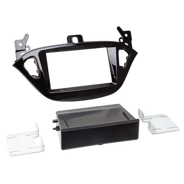 2-DIN fasadadapter med förvaringsfack för Opel Adam / Corsa (E)