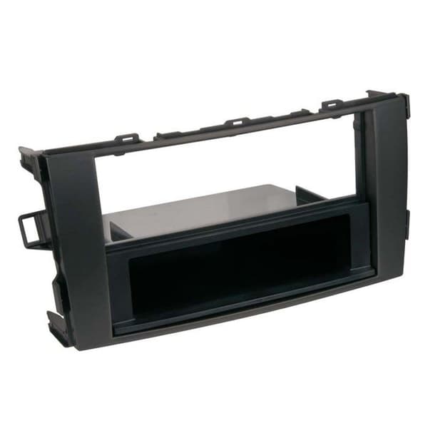 Adapter för 2-DIN front - Toyota - Auris 2007 - Svart - Förvaringsfack