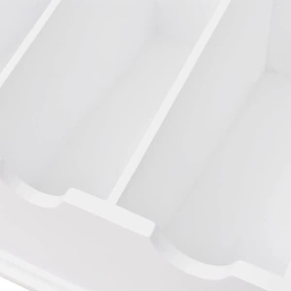 Bestikbakke i barokstil MDF hvid - Bestikbakke - Bestikbakker - Home & Living