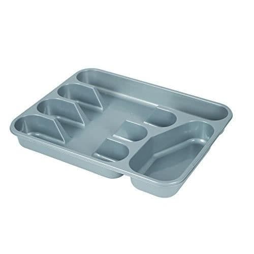 PLAST TEAM BESTÄCKBACK MED 5 GRÅA FACK 33 X 26 X 4 CM PLAS