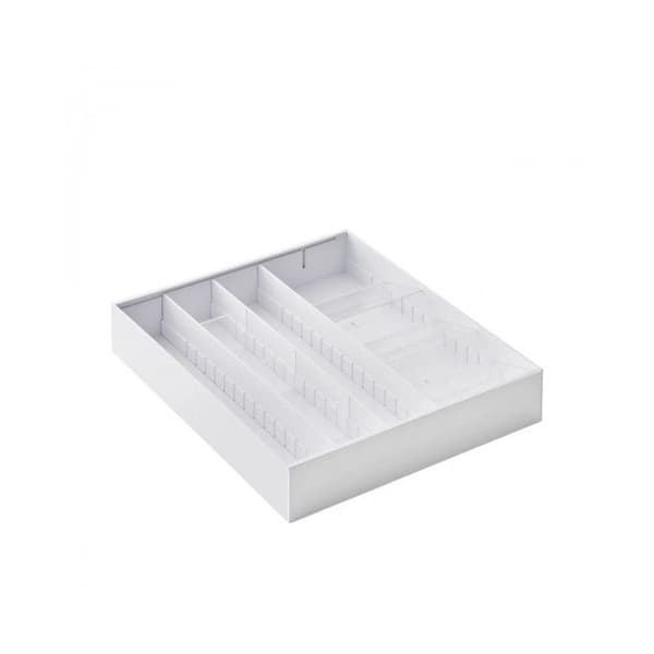 Täckytor förlängningsbara - Vit - ABS-harts - 30 till 47,5 cm - Optimering av lådor - Platsbesparing