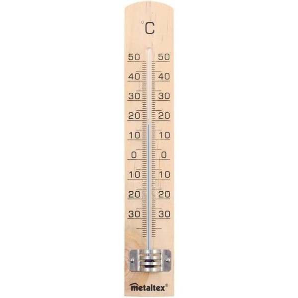 METALTEX - Inomhus termometer i bokträ298005