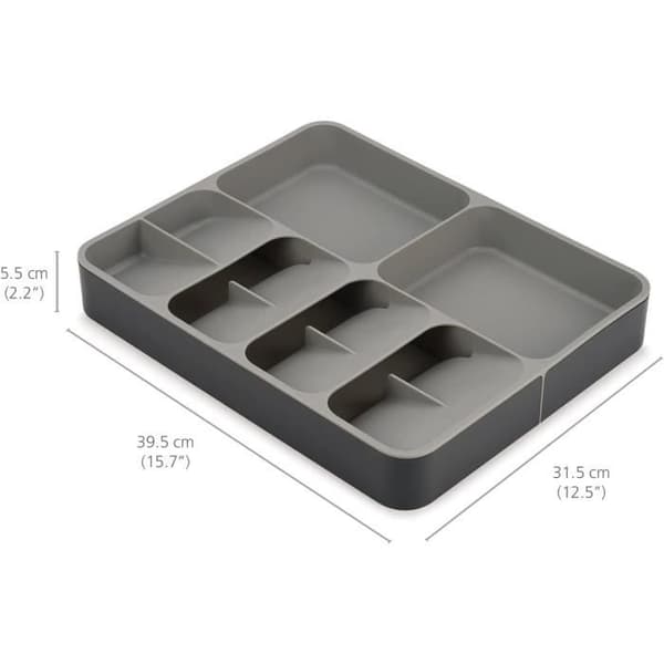 Joseph Joseph DrawerStore - Utensilställ för kökslådor, för bestick, köksredskap och tillbehör - Grå
