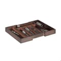 Miniatyrbild 1 av 6: Relaxdays Drawer Bestick Box, Expanderbar, Variabel Bredd, 5-7 fack, Bambu Organizer, 5,5x48,5x37cm, Brun