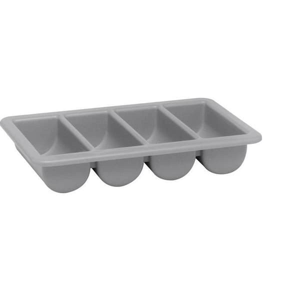 Grå bestickbricka