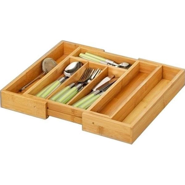 Bestickförvaring - Bambu - Utbyggbar - 7 förvaringsutrymmen