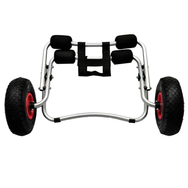 vidaXL Kajakktraller 2 stk aluminium