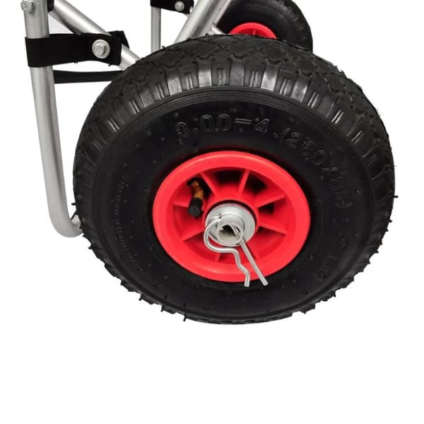 vidaXL Kajakktraller 2 stk aluminium