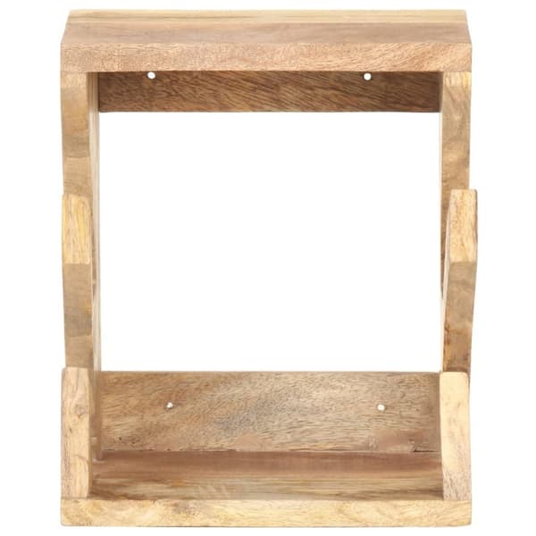vidaXL Väggmonterad skateboardhållare 25x20x30 cm massivt mangoträ