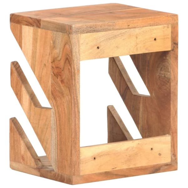 vidaXL Veggmontert skateboardstativ 25x20x30 cm heltre akasie