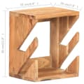 Miniatyrbilde 8 av 11: vidaXL Veggmontert skateboardstativ 25x20x30 cm heltre akasie