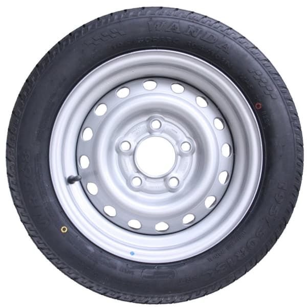 195/50 R13C 5 dubbar 112mm PCD Trailerhjul och däck Wanda WR068 däck
