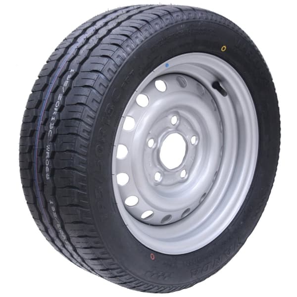 195/50 R13C 5 dubbar 112mm PCD Trailerhjul och däck Wanda WR068 däck