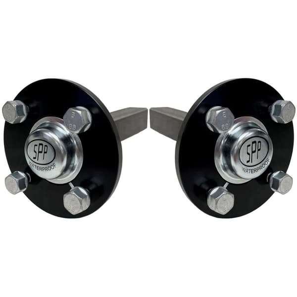 2 - Napa-akselit ja akselipylväät quad ATV perävaunu - 4 stud 100mm PCD 40x40mm nopea nopeus