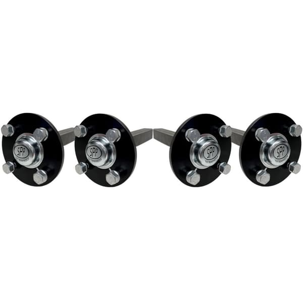 Navat ja akselit ATV-perävaunuun 4 stud 100mm PCD 35x35mm high speed - 4 kpl:n sarja.