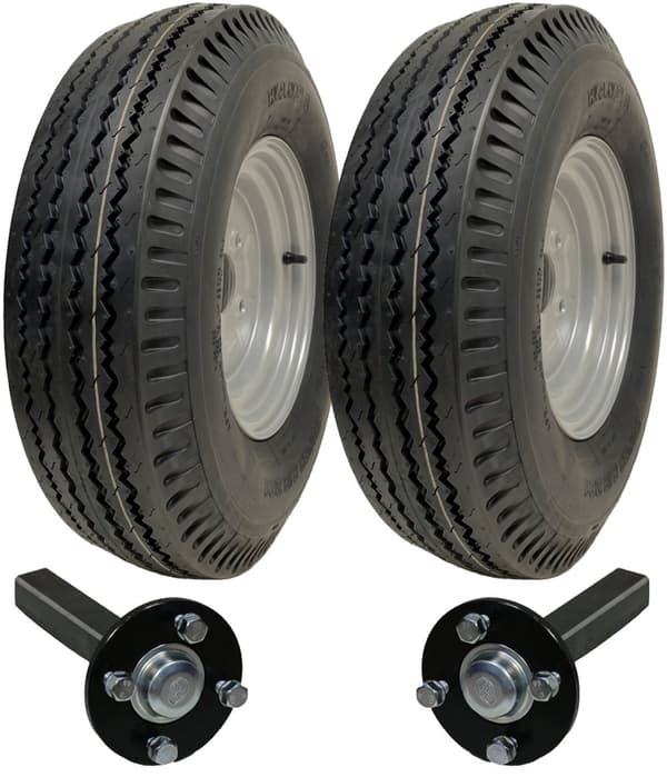 High speed trailer kit 5.00 - 10 road legal hjul + nav & stubaksel 500 10