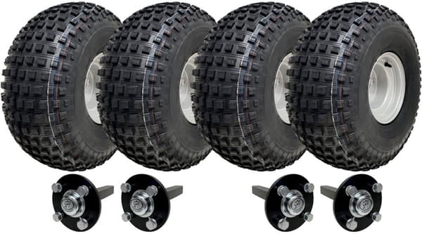 Dobbelt aksel - ATV quad trailer kit 620 kg kapacitet, 22x11.00-8 knobby hjul (ingen hi