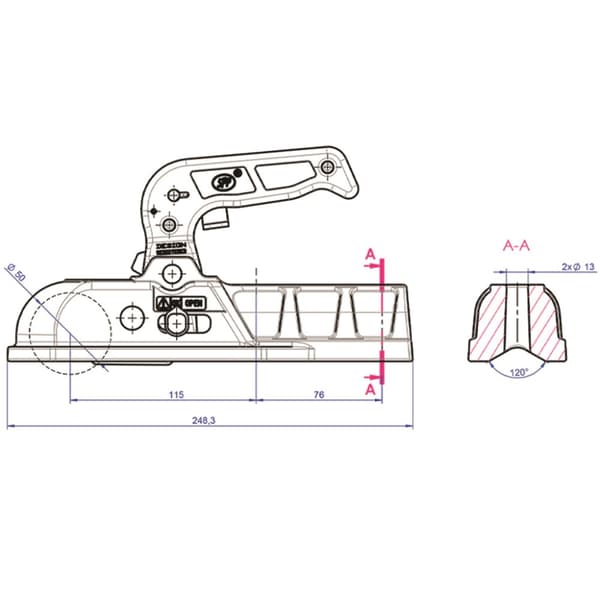 22x11.00-8 Utility ATV Quad Trailer Kit Hjul Axlar & Dragkrok P334 Kapacitet 900kg