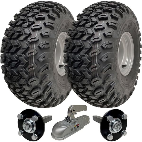 22x11.00-8 Utility ATV Quad Trailer Kit Hjul Axlar & Dragkrok P334 Kapacitet 900kg