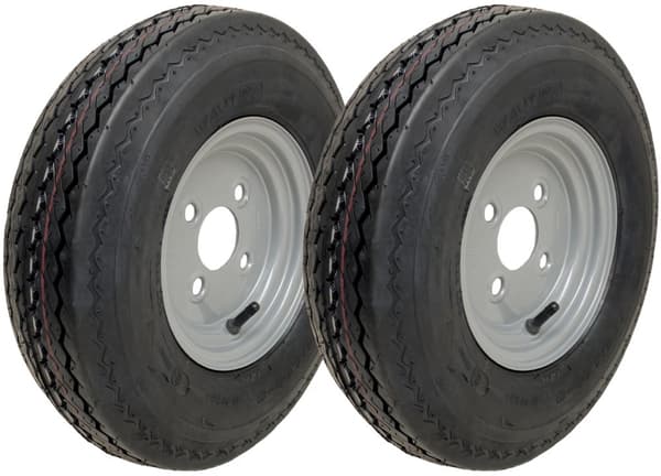 4.80/4.00-8 road legal, high speed hjul, 400 8, 4ply, 100mm PCD - sæt med 2 stk.