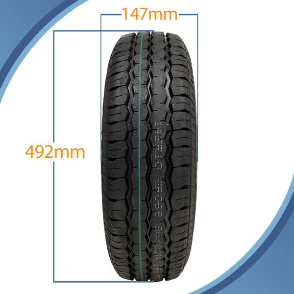 Sæt med 4 - 145x10 Wanda WR068 TRAILERHJUL 4/100mm