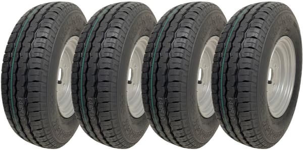 Sæt med 4 - 145x10 Wanda WR068 TRAILERHJUL 4/100mm