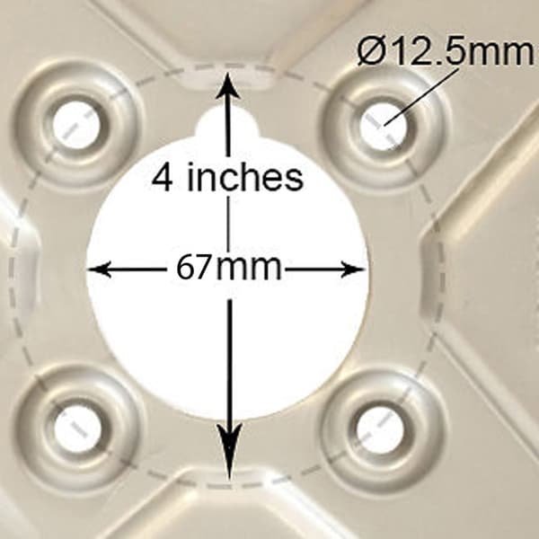Sæt med 2 - 145x10 Wanda WR068 TRAILERHJUL 4/4"