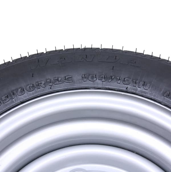 185/60 R12c släpvagnshjul 5 dubbar 6,5 PCD Brian James Ifor Williams (uppsättning om 4)