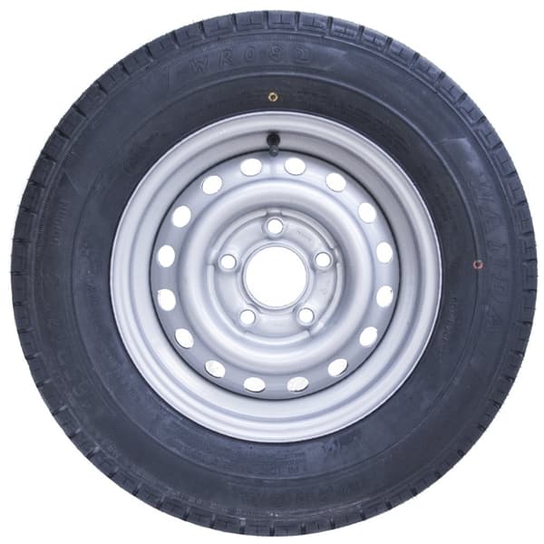 165R13C 5 dubbar 112mm PCD släpvagnshjul och däck Wanda WR082 Däck 670kg