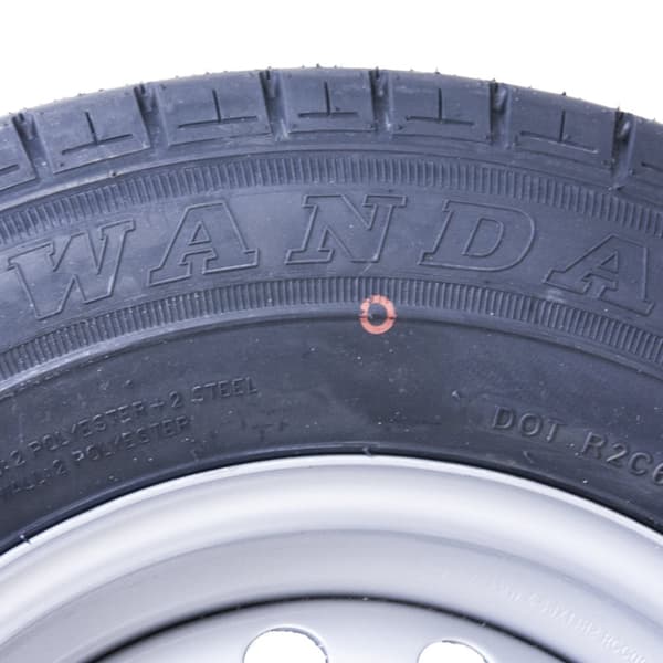 165R13C 5 dubbar 112mm PCD släpvagnshjul och däck Wanda WR082 Däck 670kg
