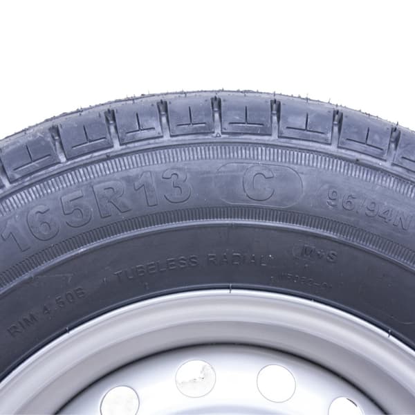 165R13C 5 dubbar 112mm PCD släpvagnshjul och däck Wanda WR082 Däck 670kg