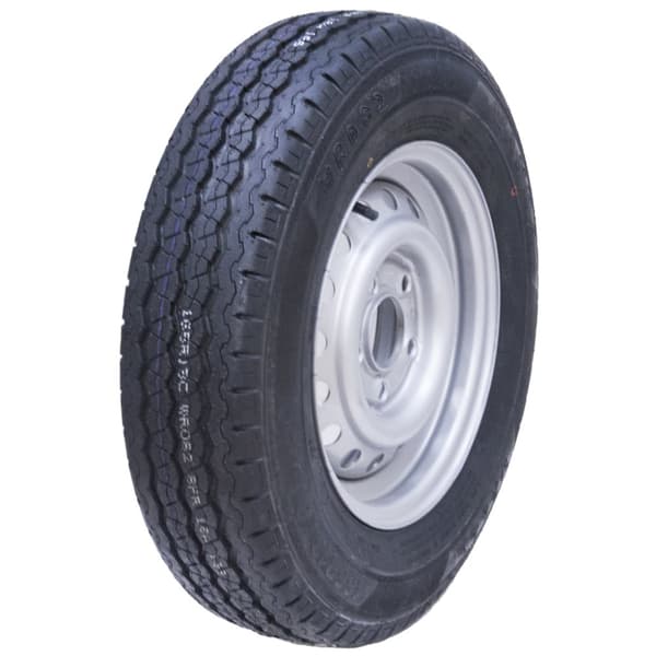 165R13C 5 dubbar 112mm PCD släpvagnshjul och däck Wanda WR082 Däck 670kg