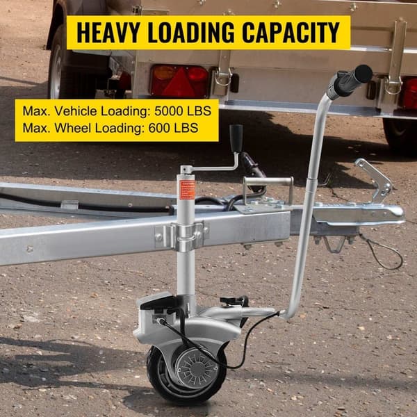 350W 2270kg 190mm däckdiameter mångsidigt motoriserat jockeyhjul, lättanvänd