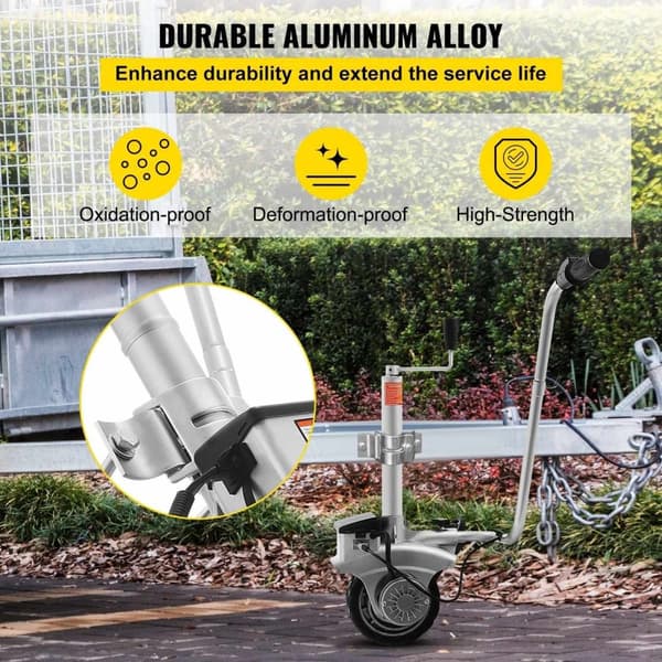 350W 2270kg 190mm däckdiameter mångsidigt motoriserat jockeyhjul, lättanvänd